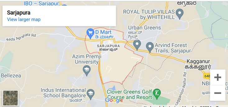Sobha Sienna location map, Sarjapur Bangalore